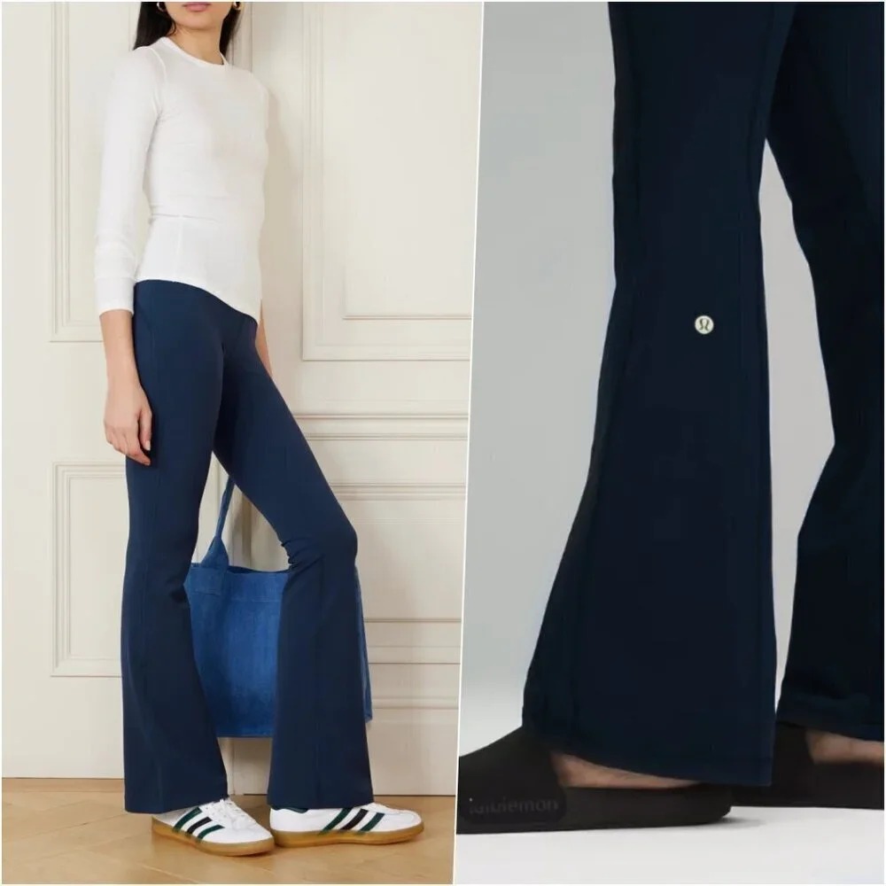 Lululemon Soft Flare Leggings Pant Navy Blue 6 NWOT